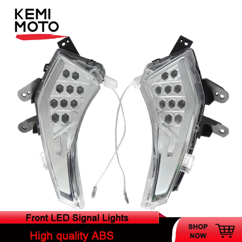 

1 Pair Motorcycle Front LED Signal Lights For Yamaha TMAX530 Front Turn Flashing Lights Leds For T MAX 530 2012 2013 2014
