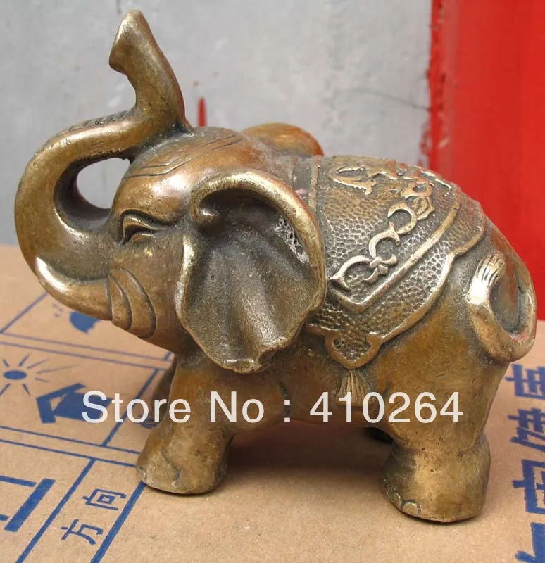 

god luck Totem Elephant Bronze Statue