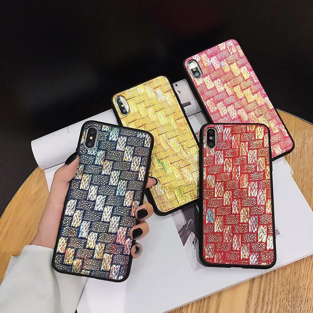 Роскошный тканый чехол для iPhone 5 5S SE 6 6s Plus 7 8 X XS Max мягкий силиконовый XR Fundas| |