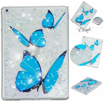 

Glitter Tablet Case For iPad Air 1 2 iPad 5 6 (Not 5th 6th) 9.7 inch Protective Liquid Quicksand Shell Skin iPad5 iPad6 Cover