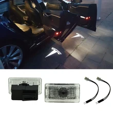 Автомобильный светодиодный фонарь для двери автомобиля подсветка двери проектор светодиодный проектор логотипа для Tesla модель S модель X модель 3 модель Y