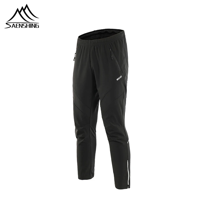 

Men Cycling Pants Men's Winter Warm Fleece Long Trousers Outdoor Sports Running Bike Cycling Pants Windproof Trousers