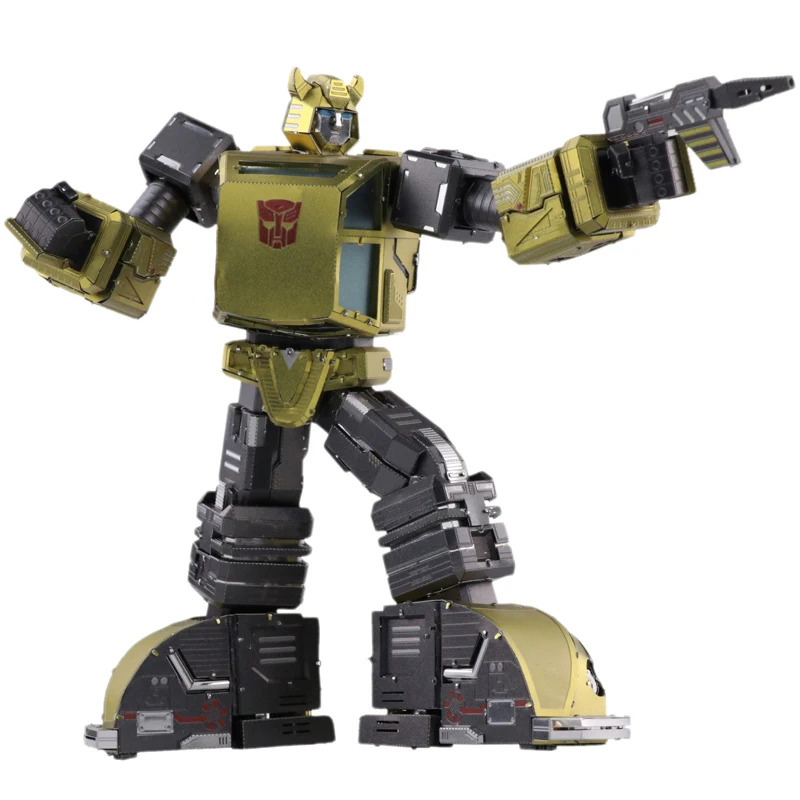 

2018 MU 3D Metal Puzzle car Robots 4 Joint Movable Model DIY 3D Laser Cut Assemble Jigsaw Toys Desktop decoration GIFT For Audit