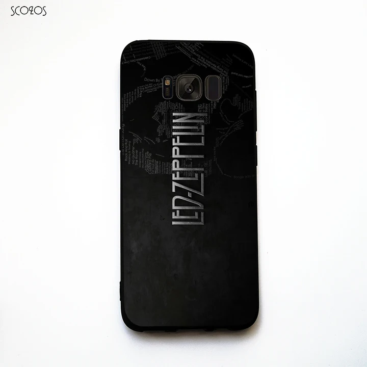 SCOZOS LED ZEPPELIN LYRIC phone case soft Cover For Samsung Galaxy S6 S7 Edge S8 Plus J3 J5 J7