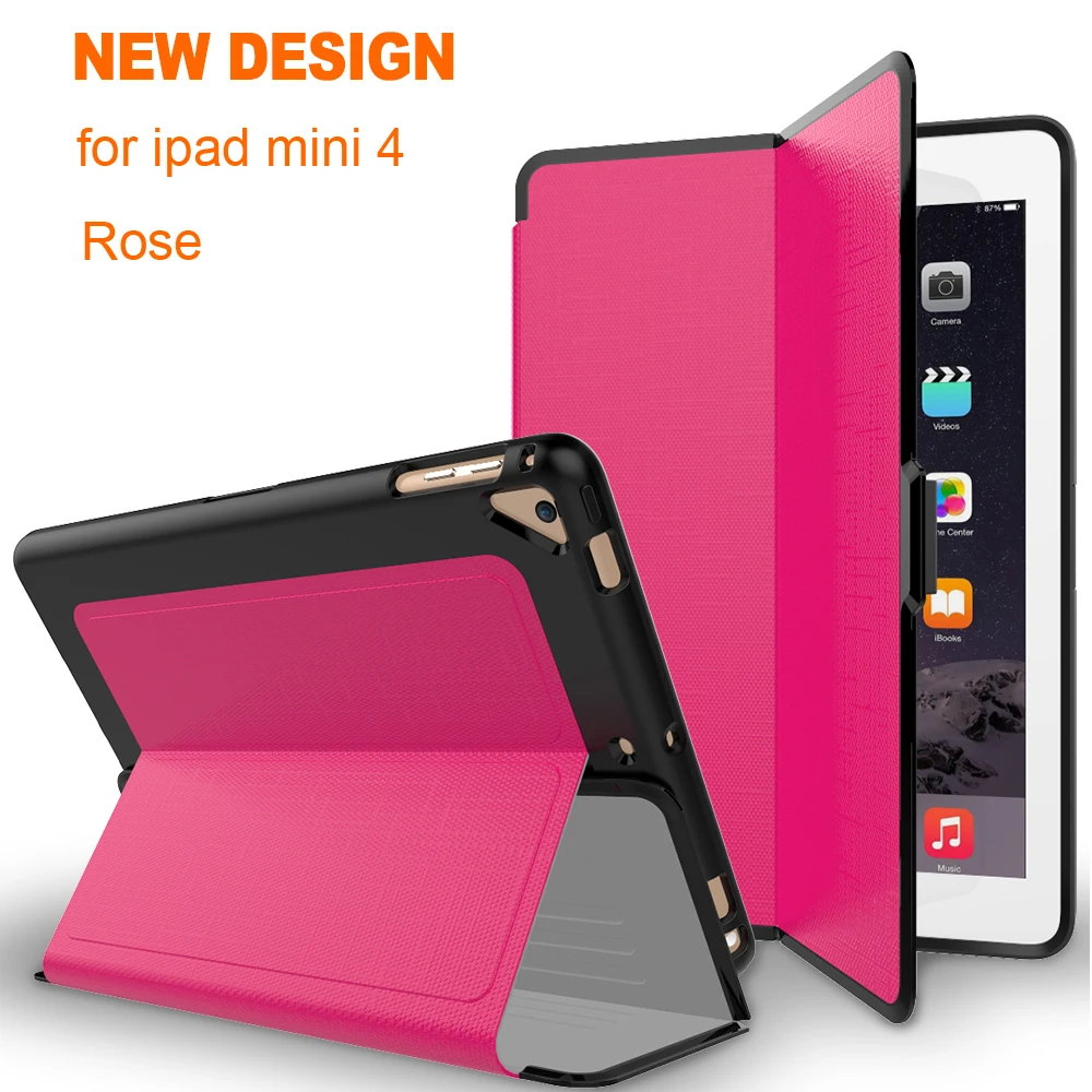 Новые роскошные из искусственной кожи Smart Cover для iPad mini 4 Автоматическое