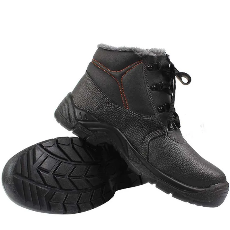 Зимние военные кожаные ботинки; специальные тактические ботинки; кашемировые туфли из овечьей шерсти с нулевой градусностью; антистатические Теплые ботильоны