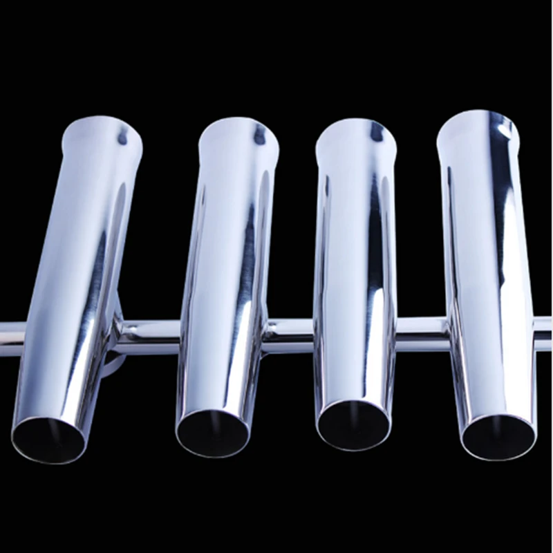  4 set of large size adjustable polished fishing rod holder stainless steel yacht fishing accessary 