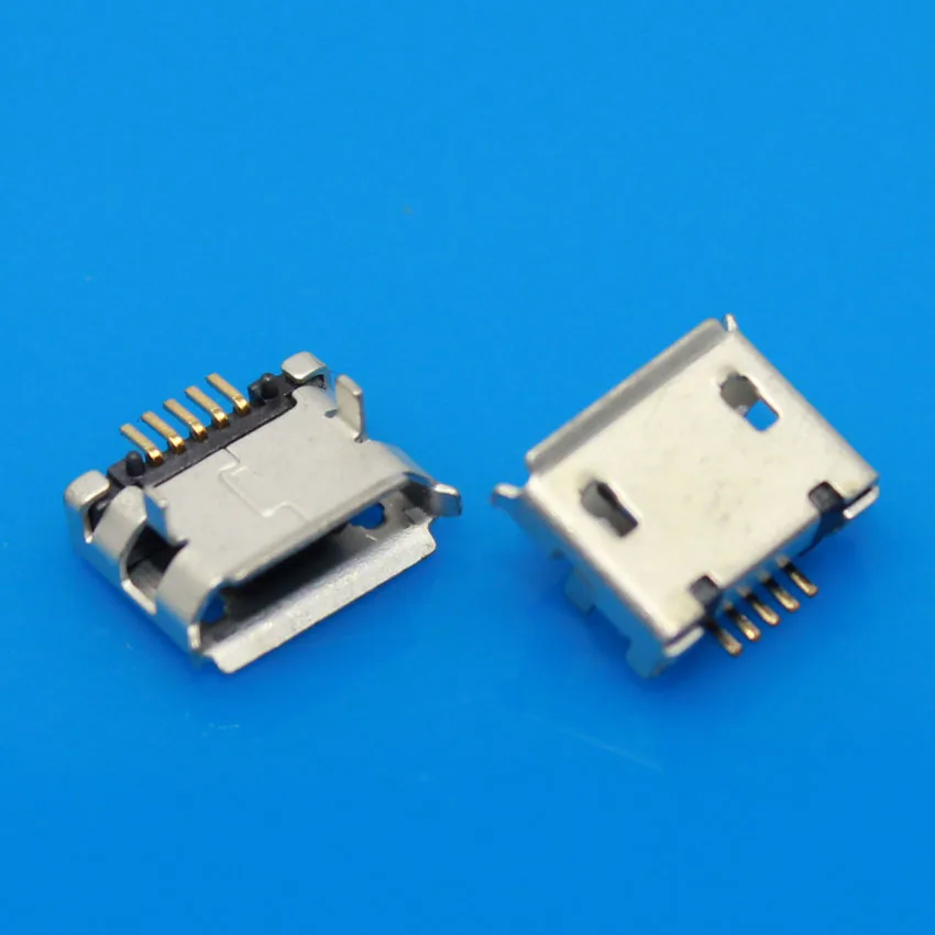 JCD 20 шт./лот 5 контактный разъем SMT микро USB Тип B гнездовой P DIP ДЛЯ lenovo для