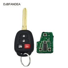 DJBFANDEA 4 кнопки дистанционного ключа автомобиля для Toyota Camry 2012 2013 брелок с G чип HYQ12BDM