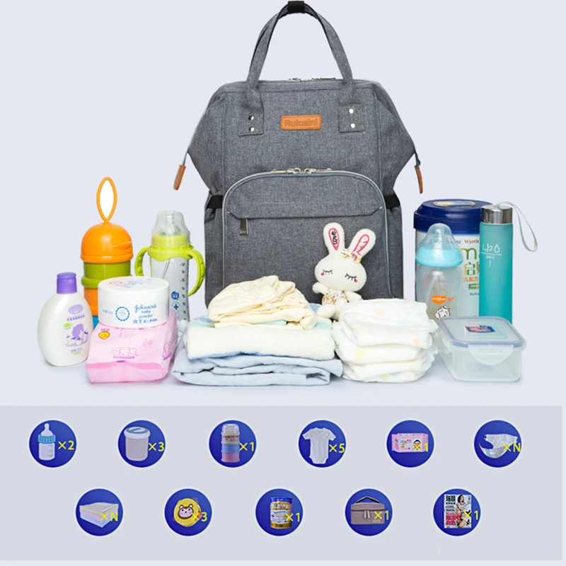 Diaper Bag and Insulation Bags Fashion Maternity Mummy Backpack Nappy Changing Organizer Waterproof Baby Care Bags (5)