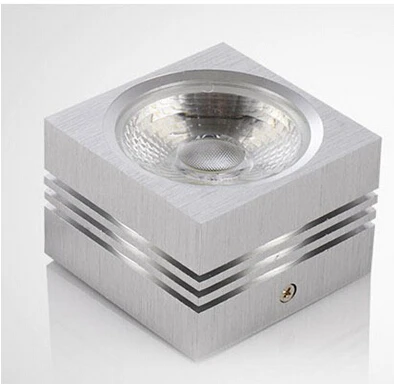 

Free shipping Dimmable 7W 12W high power led downlight aluminum 86-265V AC surface mounted led lighting square led downlights