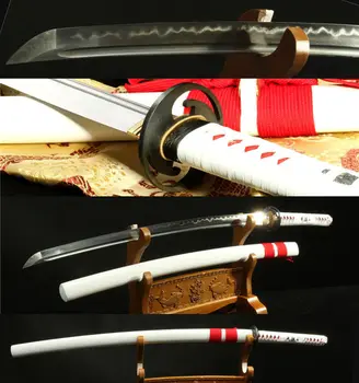 

HIGH QUALITY 41'Damascus CARBON STEEL CLAY TEMPERED BLADE JAPANESE SAMURAI KATANA VERY SHARP