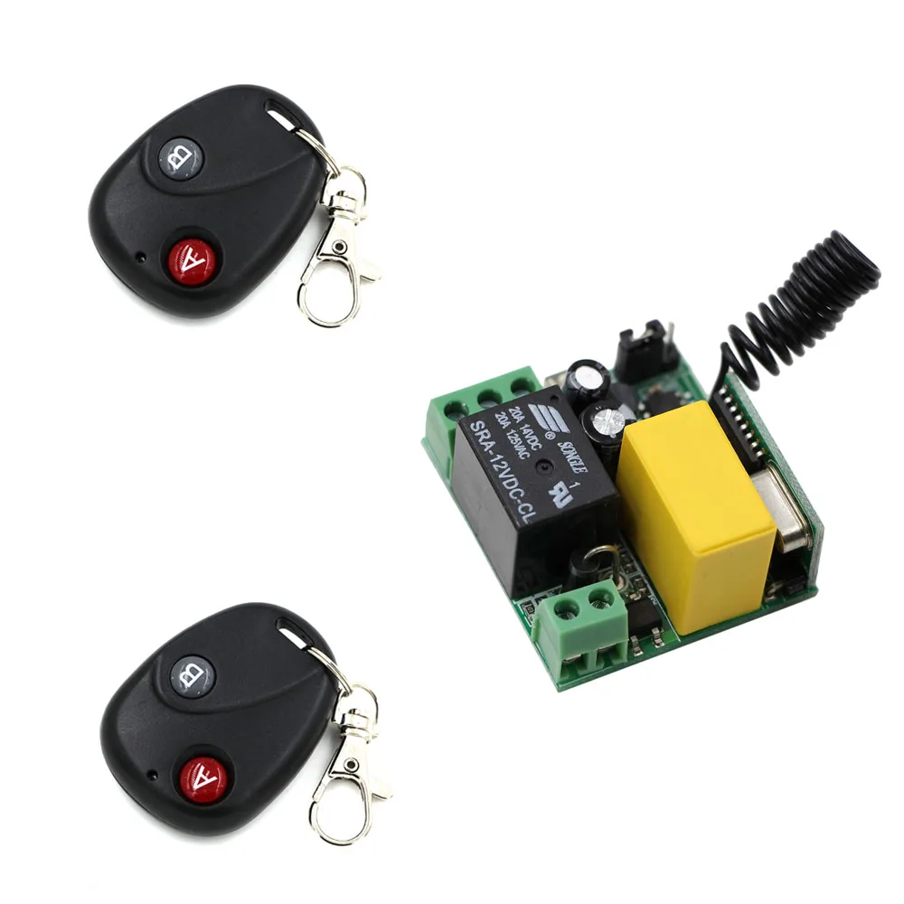 

AC 220V 1CH 10A Relay Wireless Remote Control Switch Remote Power Switches Wireless Receiver Transmitter 315/433Mhz