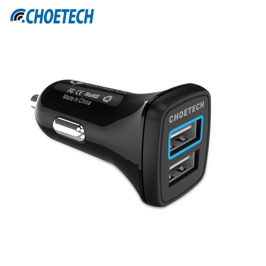 imágenes para Qualcomm Cargador Rápido 3.0 Teléfono Cargador de Coche de Doble Puerto USB Cargador de coche para iPhone 7 Plus 6 para Samsung Galaxy S8 cargador de coche imágenes para Qualcomm Cargador Rápido 3.0 Teléfono Cargador de Coche de Doble Puerto USB Cargador de coche para iPhone 7 Plus 6 para Samsung Galaxy S8 cargador de coche