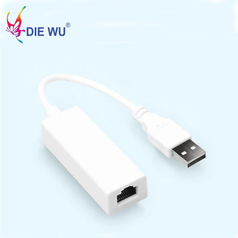 DIEWU Realtek 8152 USB to RJ45 Lan card Ethernet adapter USB2.0 10/100Mbps for Windows 10/8/7/XP