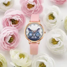 LVPAI Cat Print Watch Women Luxury Leather High Quality Bracelet Quartz Watch For Women Dress Wristwatches Female Hot Clock #S