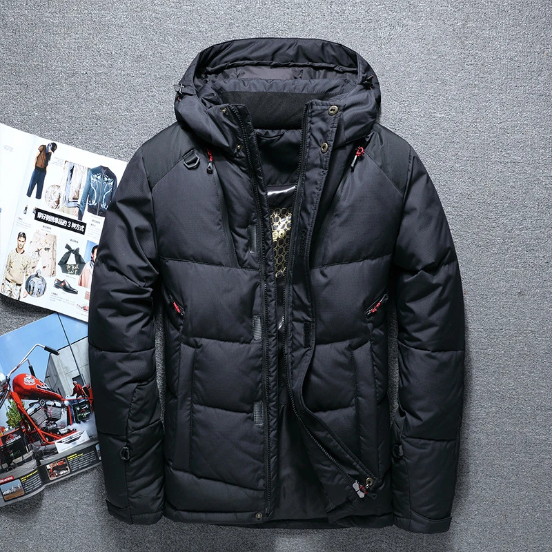 Thick Down Jacket Men Coat Snow Parkas Male Warm Clothing Winter Down Jacket Outerwear