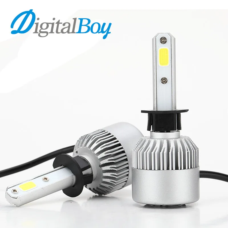 Digitalboy H1 LED Headlight 60W 6000LM Car LED Headlamp H1 Bulbs