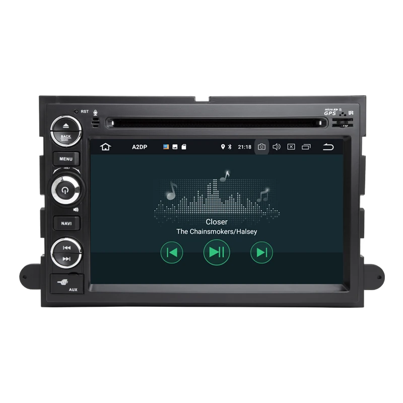Best Car Multimedia player  Android 8.1 Autoradio CAR DVD player For FORD/F-150/Mustang/Explorer/Kuga/Edge Radio FM wifi 3G BT 2