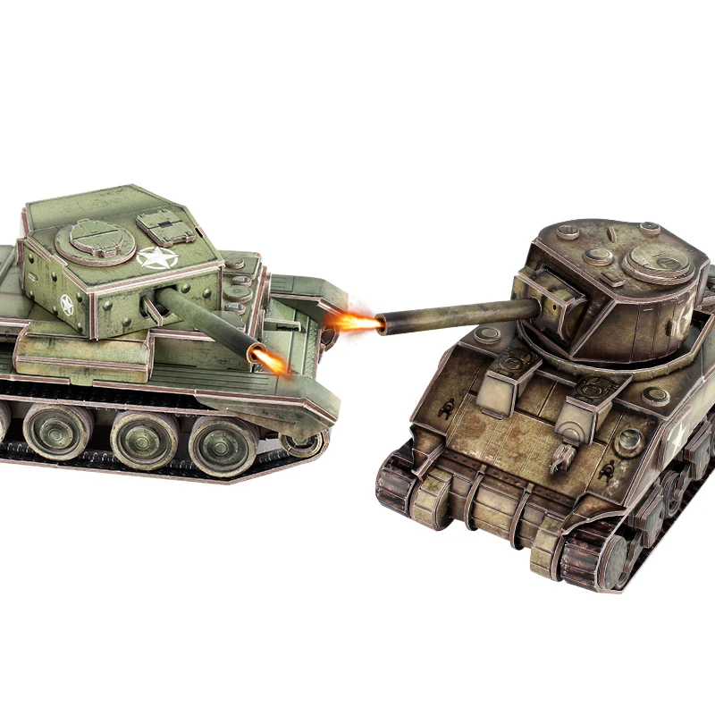 DIY 3d сложная Военная ветряная головоломка модель бумаги обучающая и развивающая