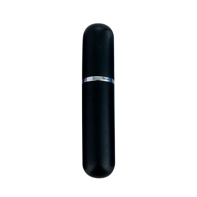 Горячая 5 мл мини портативный для путешественника алюминиевый многоразовый флакон духов со спреем и пустыми косметическими контейнерами с распылителем - Цвет: black YT