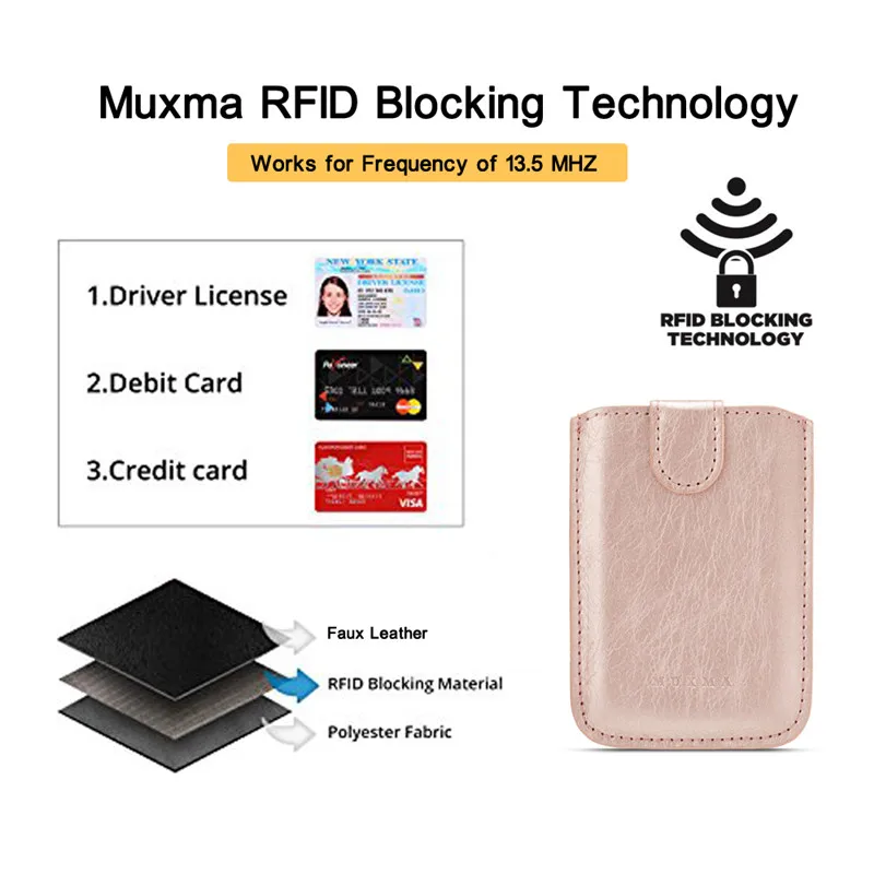

Leather 5 Cards Phone Holder Wallet Credit Card Holder 3M Adhesive Phone Sticker For iPhone Xiaomi RFID Card Pocket Sticker