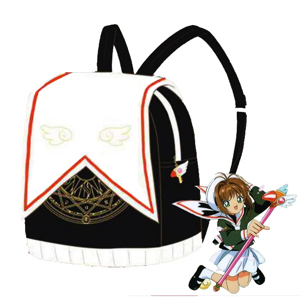 Anime Card Captor Sakura KINOMOTO SAKURA uniforme mochila Magic Circle Book  Bag Cosplay|sakura kinomoto|sakura cosplaysakura card captor cosplay -  AliExpress