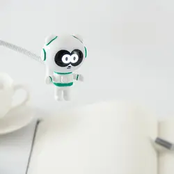 Новые творческие Высокое качество Мультфильм Panda USB энергосберегающие глаз-защита светодиодные энергосберегающие лампы