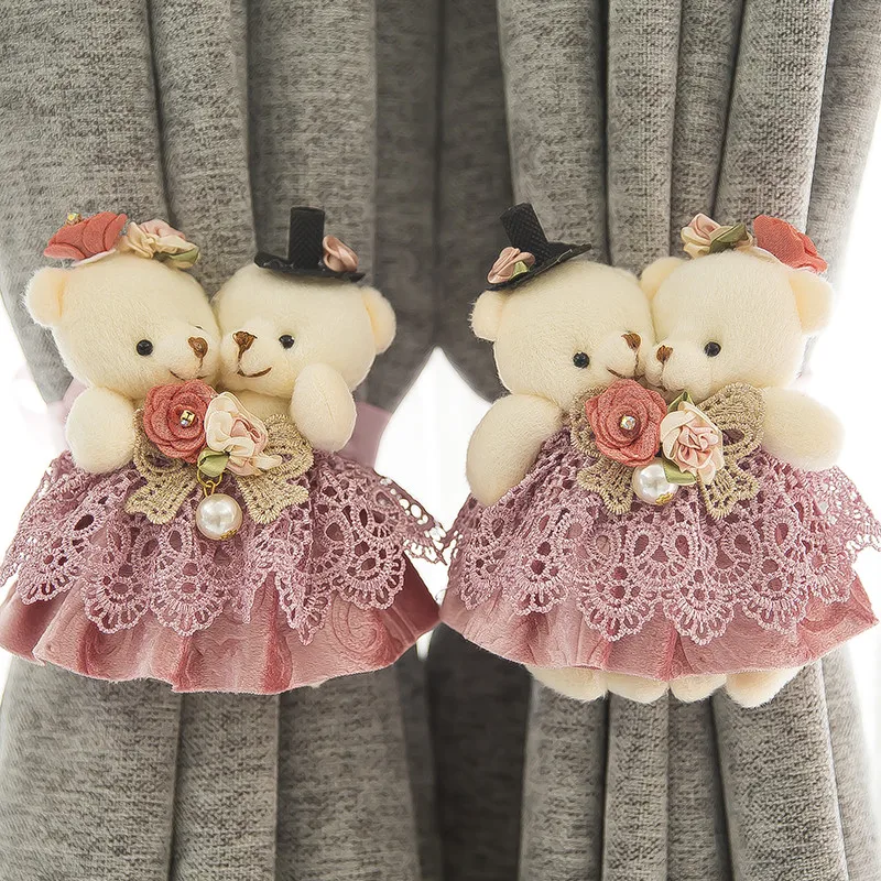 

Lovely Cartoon Plush Curtain Bear Buckle Bandage Clip Home Furnishing Decorative Curtain Accessories Bear Curtain Strap T117#30