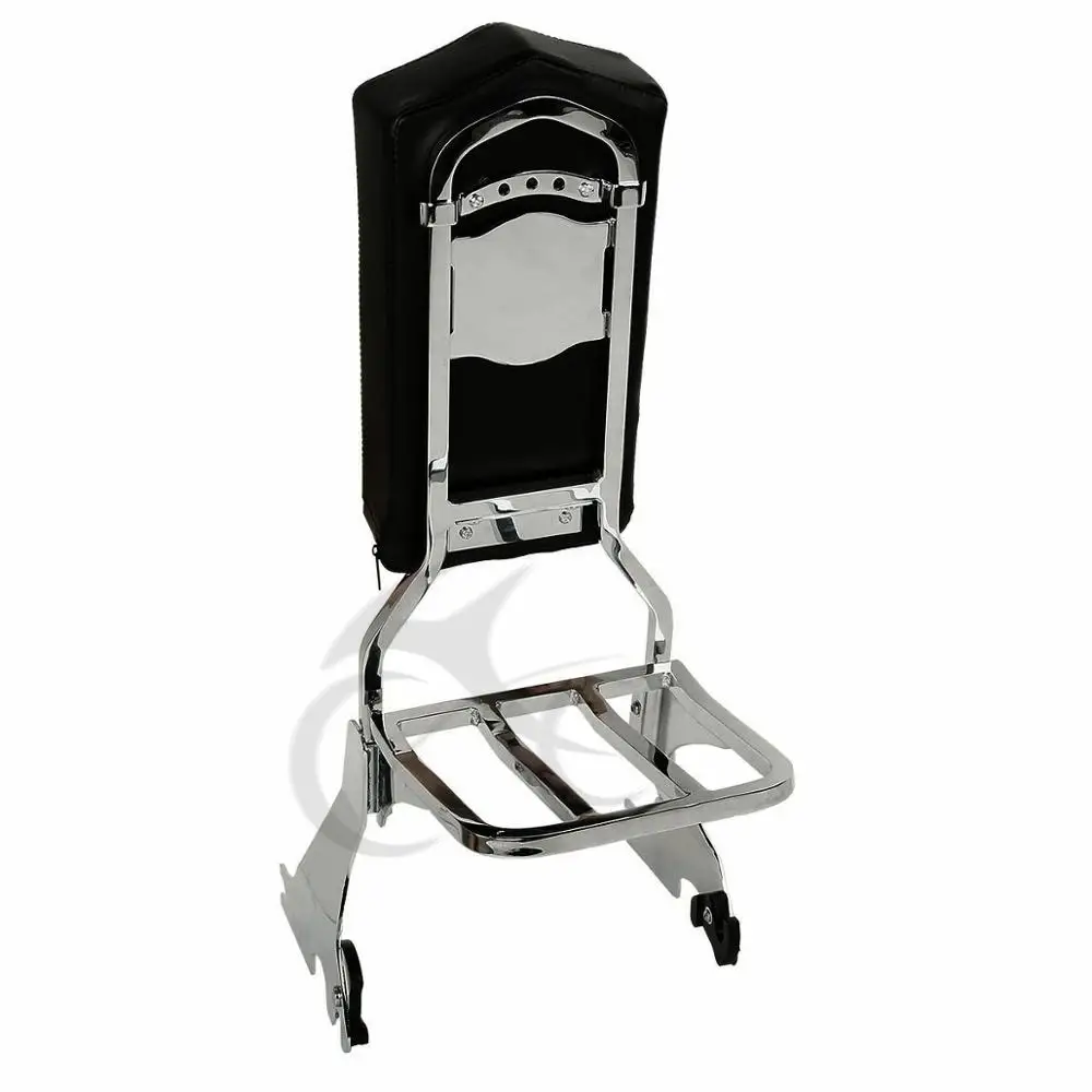 Motorcylce черная спинка Sissy Бар & багажная стойка для Harley Sportster XL 883 1200 Iron883 48 72 2004