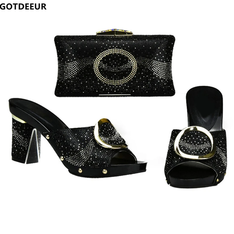 Dames Assortir Chaussures Pour Chaussure Et rouge À Correspondant Partie Italiennes orange or Femmes Nouveau Italie Sac jaune argent Noir Sacs Correspondre Ensemble 2019 SpqxCdpWaw