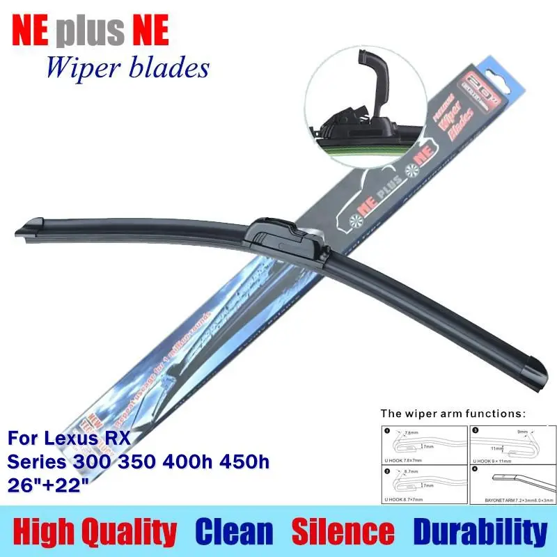 Car windscreen Wiper blades for Lexus RX Series 300 350 400h 450h 26