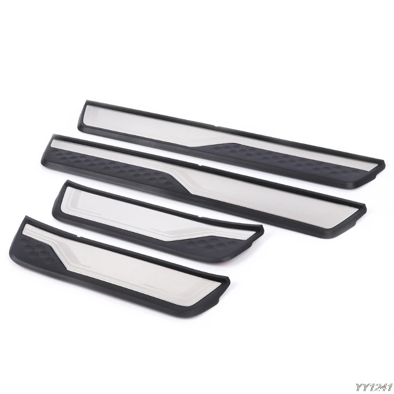 

2018 car styling 4 Pcs Stainless Steel Door Entry Sill Plate Protectors Guard For 2018 2018 Honda CRV car accessories G6KC
