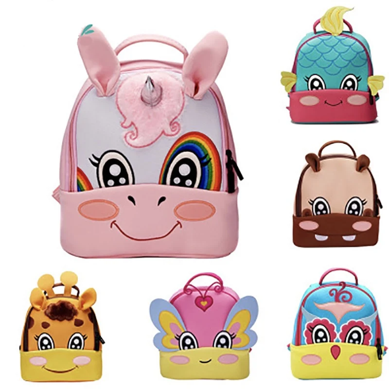 3D рюкзаки с персонажами мультфильмов для детей 2-5 лет, модные милые детские школьные сумки для детского сада, школьный рюкзак для мальчиков