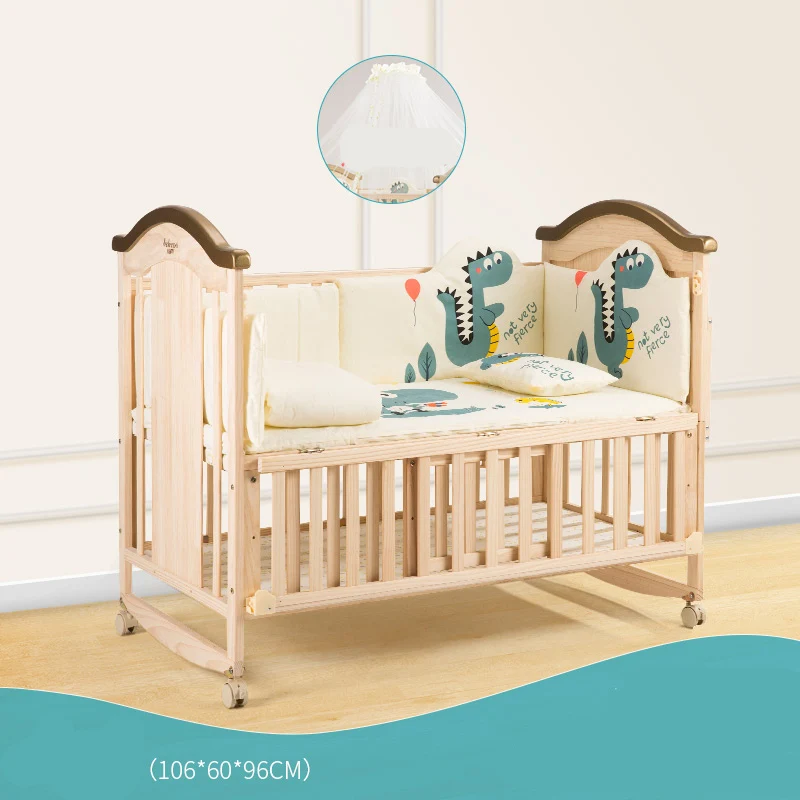 portable wood crib