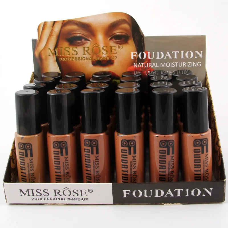 Miss Rose основа для макияжа Жидкая основа под макияж контроль масла увлажняющий отбеливающий консилер натуральный 8 цветов