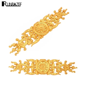 

RUNBAZEF Decorative Materials Continental Ceiling Line Background Wall Decoration Furniture Fittings Carved Patterns Flowers