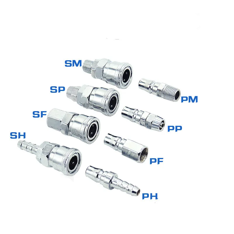 

Pneumatic C type quick joint SP30/PP30 /SM30/PM40 male and female head air compressor hose quick plug PU pipe pneumatic connect
