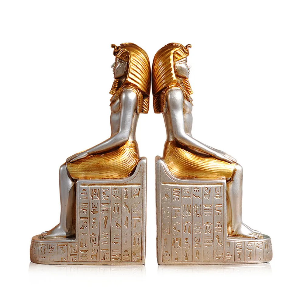 

1 pair European Egyptian pharaohs book stand home decoration resin handicraft living room decoration study soft LU531405