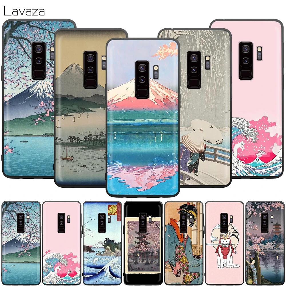Чехол с японским краном Fuji Mountain Wave для Samsung Galaxy J6 A9 A8 A7 A70 A6 A5 A50 A40 A30 A3 A10 A51 A71 A81 A91 2018 |