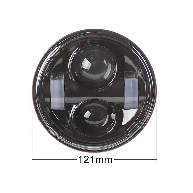 4.65 Dual LED Headlights for Harley Dyna Fat Bob  (5)