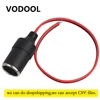 VODOOL 30cm 12V 10A Max 120W Car Cigarette Lighter Charger Cable Female Socket Plug High Quality Car Cigarette Cable Accessories ► Photo 2/6