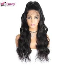 13*4 Синтетические волосы на кружеве парики из натуральных волос для Для женщин бразильские волнистые волосы Синтетические волосы на кружеве al парик с ребенком Фунми волосы парики Remy