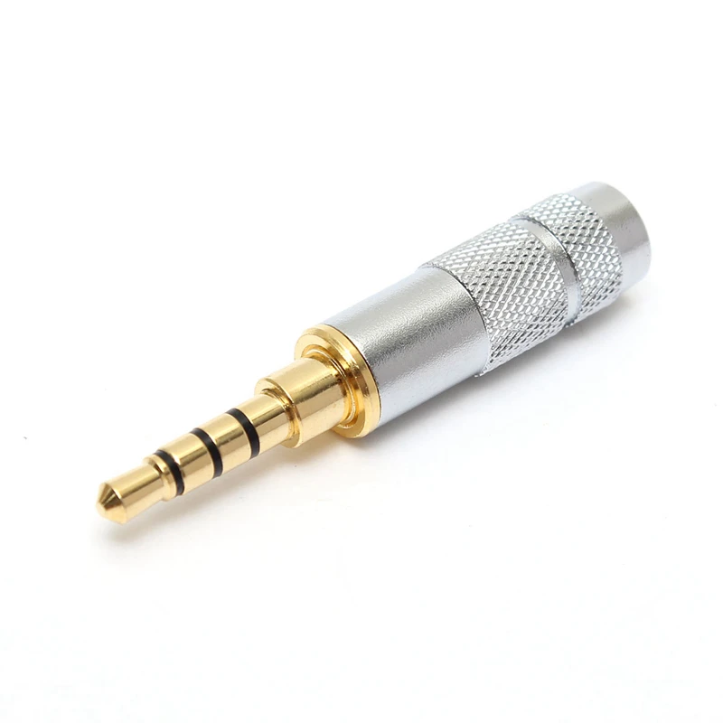 Leory 2Pcs Gold Plated 35Mm Stereo 4 Pole Repair Headphone Jack Plug Cable Audio Solder Connectors huismerk kopen in de aanbieding Leory 2Pcs Gold Plated 35Mm Stereo 4 Pole Repair Headphone Jack Plug Cable Audio Solder Connectors huismerk kopen in de aanbieding