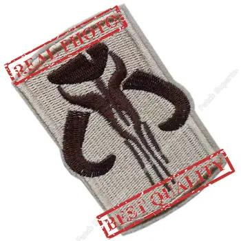 

Wholesale High-quality STAR WARS BOBA FETT Patch Officer Uniform Movie Embroidered LOGO Iron On DESERT CAMO badge