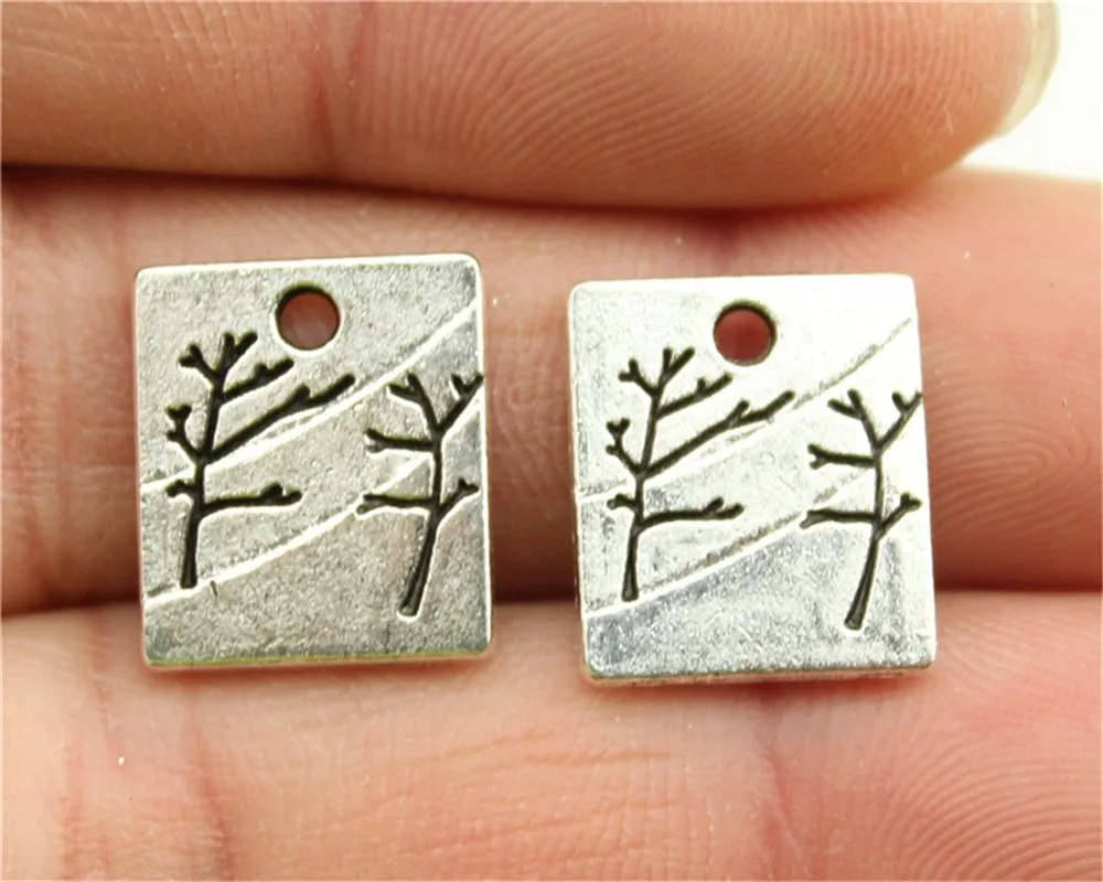 

WYSIWYG 5pcs 15x13mm Pendant Winter Cold Wind Tree Cold Wind Tree Charm Pendants For Jewelry Making Winter Pendants