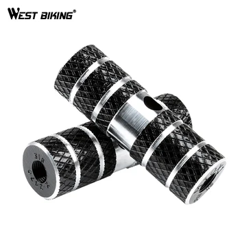 

WEST BIKING Bicycle Pedals Aluminum Alloy Anti-Slip Lightweight Solid MTB Road Bike Footrest Outdoor Sport Bicycle Rocket Pedal