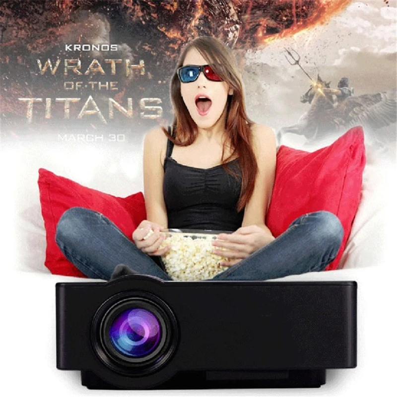

Projector HD E08 Portable Mini LED Video Proketor Support 1080P Projektor Proyectores VGA USB HDMI AV TV