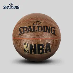 Оригинальный SPALDING NBA Brown Bionic Snake Dermatoglyph серия Indoor 7 # PU Мужской Баскетбол 76-155Y