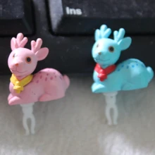 20 шт./лот kawaii пятнистого оленя anti dust Разъем для сотового телефона iphone xiaomi samsung LG/kpop мультфильм аниме наушники пылезащитный колпачок